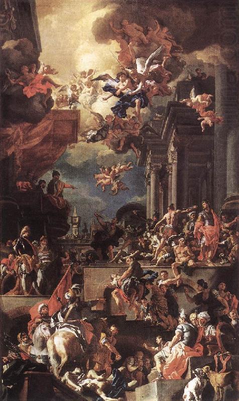 Francesco Solimena The Massacre of the Giustiniani at Chios china oil painting image